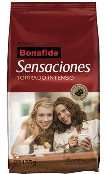 Bonafide Café Torrado Sensaciones Molido Intenso Intense Roasted Ground Coffee, 125 g / 4.4 oz