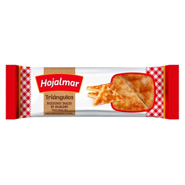 Hojalmar Triángulos Bizcochos Dulces de Hojaldre Galletas de Hojaldre, 250 g / 8.81 oz (pack de 3)