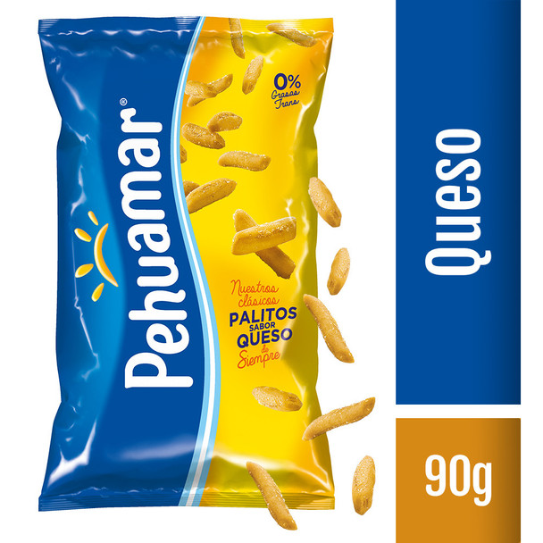 Pehuamar Palitos Salados Queso Cheese Flavor, 90 g / 3.17 oz bag