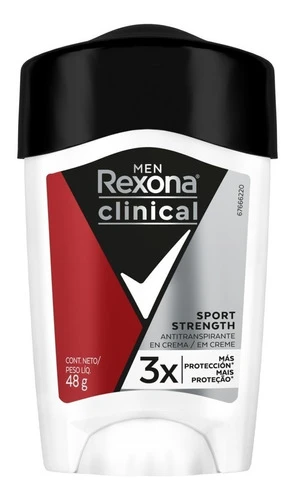 Rexona Clinical Cream Sport Strength 3x More Protection 96 Hour Antiperspirant, 48 g / 1.69 oz