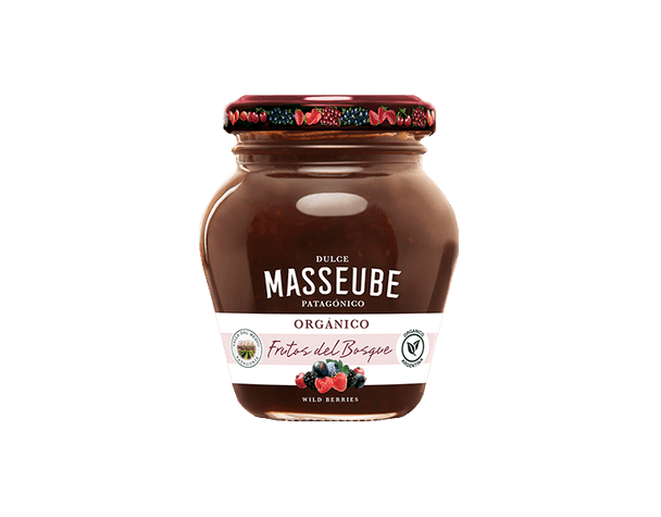 Masseube Dulce Patagónico Orgánico Wild Berries Organic Fruit Spread - Gluten Free, 350 g / 12.35 oz