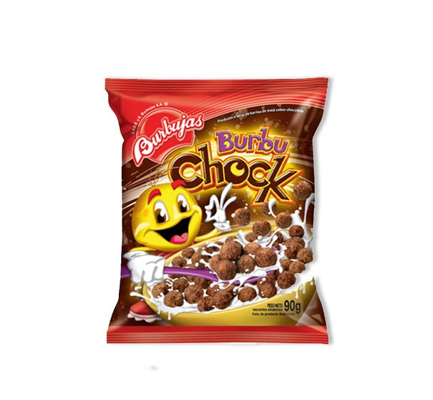 Burbujas Chock Cereales de Chocolate Bolitas Chocolate Breakfast Cereals, 90 g / 3.17 oz (pack of 3)