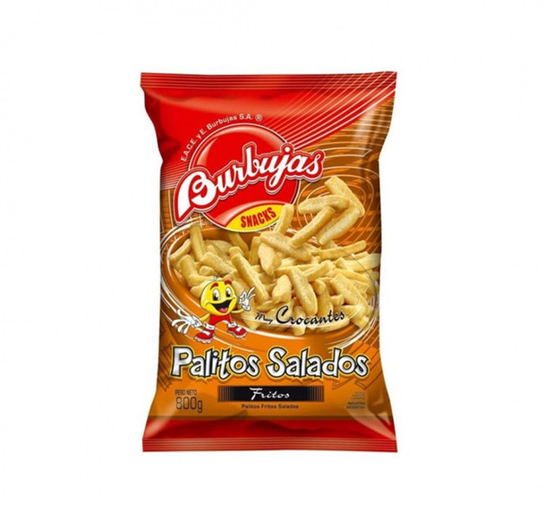 Burbujas Palitos Fritos Salados Fried Salty Snack Crocantes - Super Bag, 800 g / 28.2 oz