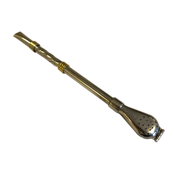 Bombilla Engraved 18/8 Stainless Steel Straight, 18 cm / 7.1"