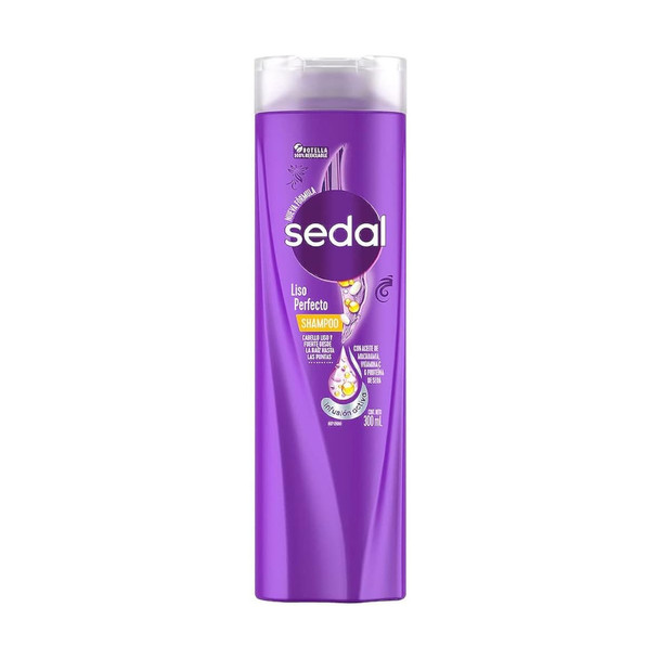 Sedal Shampoo Liso Perfecto Perfectly Straight Shampoo - Paraben & Dye Free, 340 ml / 11.5 fl oz (pack of 2)