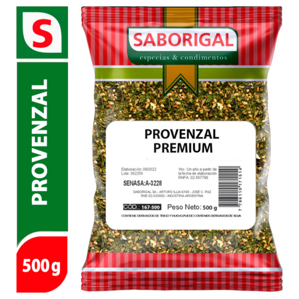 Saborigal Provenzal Condimento Premium Provencal Spice, 500 g / 1.1 lb bag