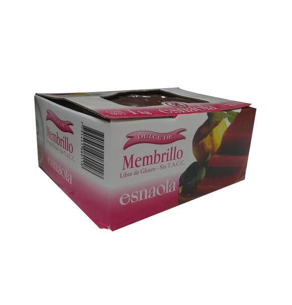 Esnaola Dulce de Membrillo Quince Jelly Sealed Bar for Desserts, Cheese and Cakes - Gluten Free, 1 kg / 2.2 lb
