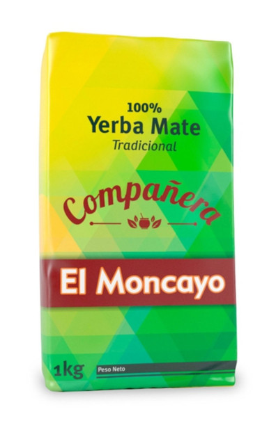 El Moncayo Compañera Traditional Yerba Mate From Uruguay, 1 kg / 2.2 lb bag