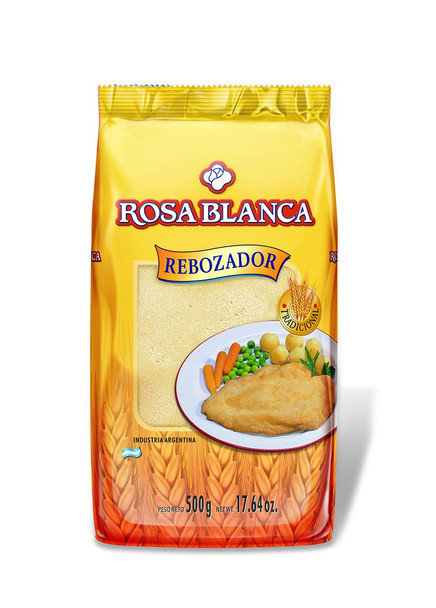 Rosa Blanca Rebozador Flour Batter Ideal for Milanesas & Breaded Food Wholesale Bulk Box, 500 g / 1.1 lb ea (box of 12)