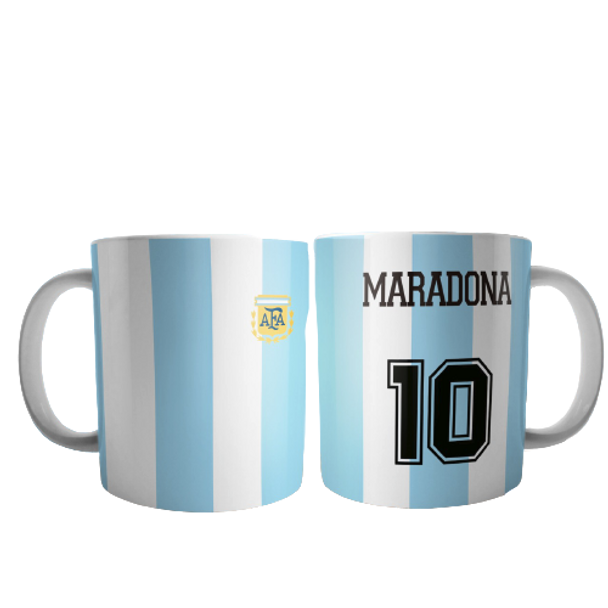 Taza de Café Taza de Té Maradona Diseño Maradona 10 - Taza de Cerámica Impresa Por Ambos Lados
