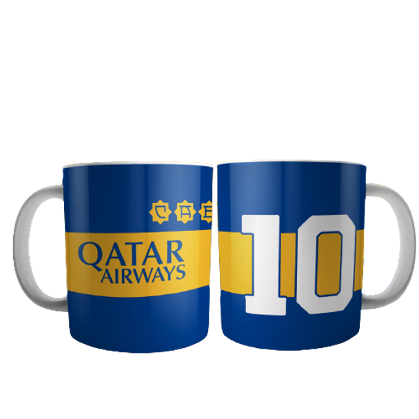 Taza Boca Juniors Camiseta Taza de café Taza de té Diseño del equipo de fútbol Boca - Taza de cerámica impresa por ambos lados