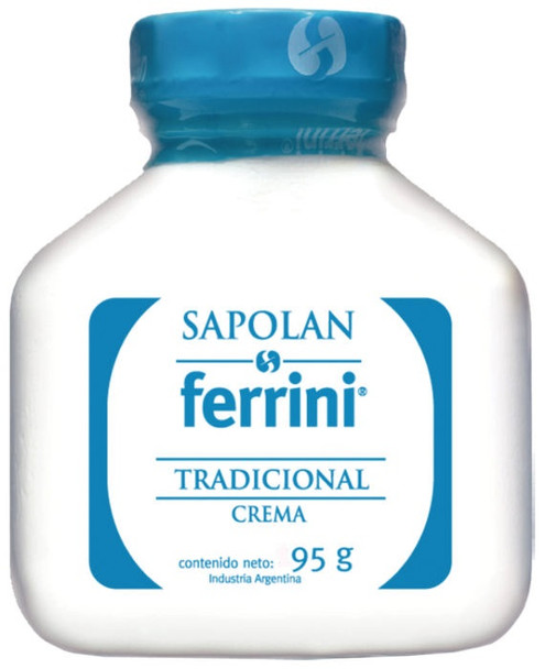 Sapolan Ferrini Crema Tradicional Body & Face Cream with Natural Beeswax, Vaseline & Lanolin, 95 g / 3.4 oz 