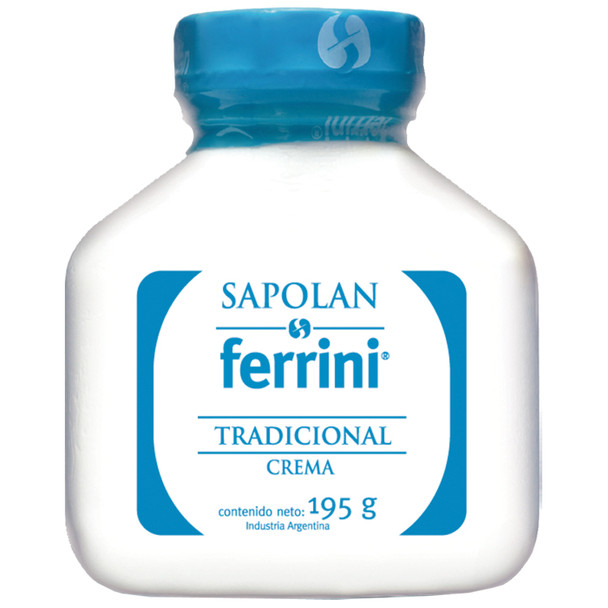 Sapolan Ferrini Crema Tradicional Body & Face Cream with Natural Beeswax, Vaseline & Lanolin, 195 g / 6.9 oz 