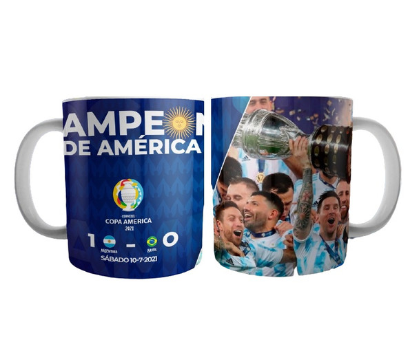 Taza Copa América Argentina Coffee Mug Tea Cup Argentina Design - Ceramic Cup Printed On Both Sides