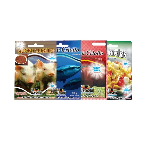 El Fogón Especias Condimentos Mixed Spices Seasoning Powder In Pouch from Uruguay - Kosher, No Salt Added