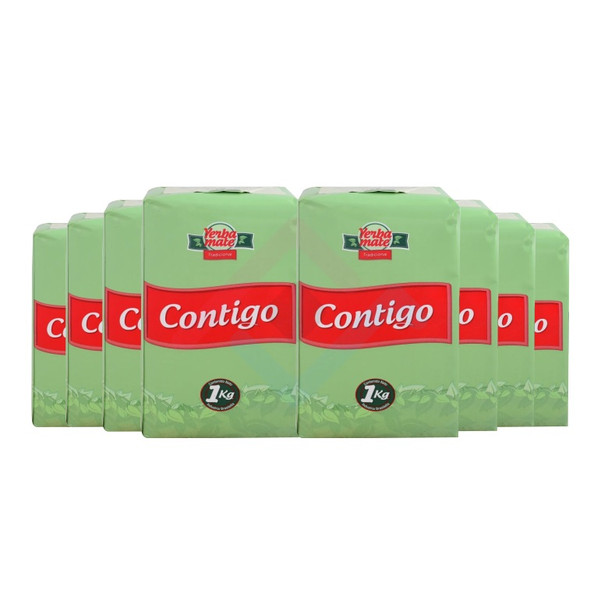 Contigo Yerba Mate Traditional from Uruguay, 1 kg / 2.2 lb (pack of 8)
