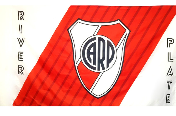 Bandera River Plate Official  Football Team Flag Polyester Flag Vivid Colors - For Indoors, Outdoors & Mast, 120 cm x 194 cm / 47.3" x 76.4"
