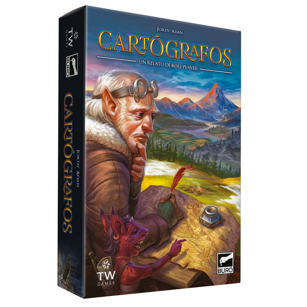 Cartógrafos Un Relato Roll-Player Tale Board Game Cartographers Fantasy Map Drawing Game Jordy Adan Designer by Buró (Spanish)