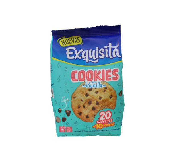 Exquisita Cookies Vainilla en polvo para galletas listas para hornear - listas en 10 minutos, 300 g / 10.6 oz para 20 galletas