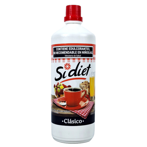 SiDiet Edulcorante Clásico Classic Sweetner Zero Calories, 500 ml / 17 fl oz