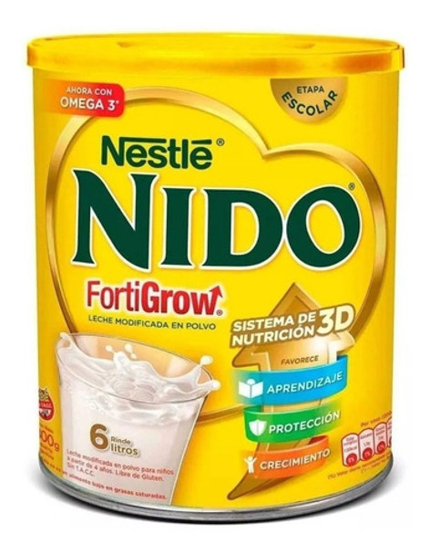 Nestlé Nido Forti Grow Milk Powder Specially Formulated Fortified with Iron, Zinc, Selenium, Vitamins A, C & D Easy To Prepare - Over 4 Years, 800 g / 28.2 oz