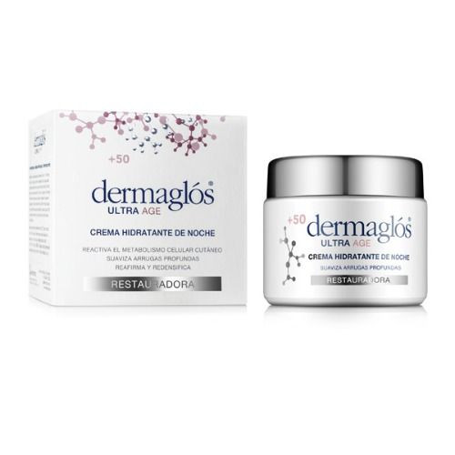 Dermaglós Ultra Age +50 Anti Aging Firming Cream Moisturizer for Face, Neck & Neckline, 50 g / 1.8 oz
