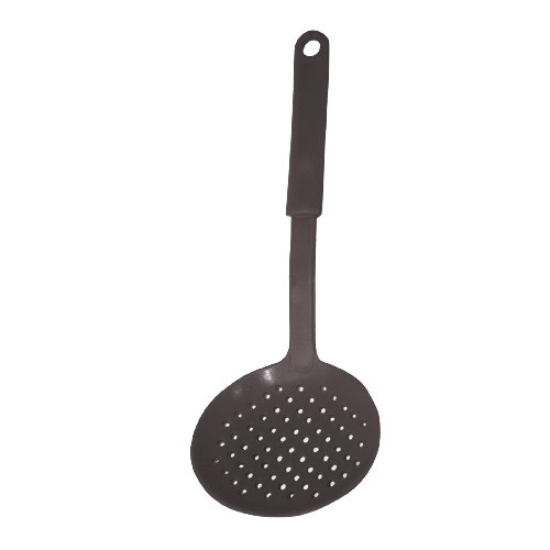Espumadera Plastic Kitchen Skimmer Spoon Cooking Slotted Colander - Black, 30 cm / 11.8" large