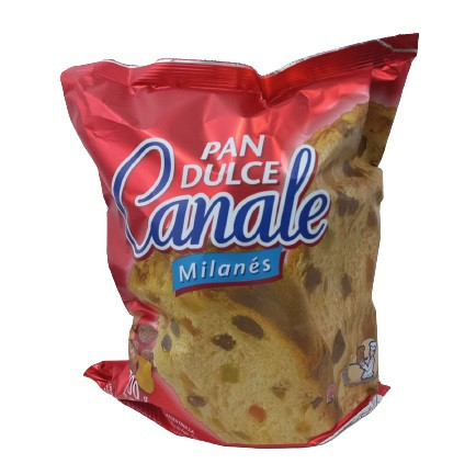 Canale Pan Dulce Milanés Con Frutas Sweet Milanese Panettone with Fruits Italian Style Holiday Cake, 700 g / 24.7 oz