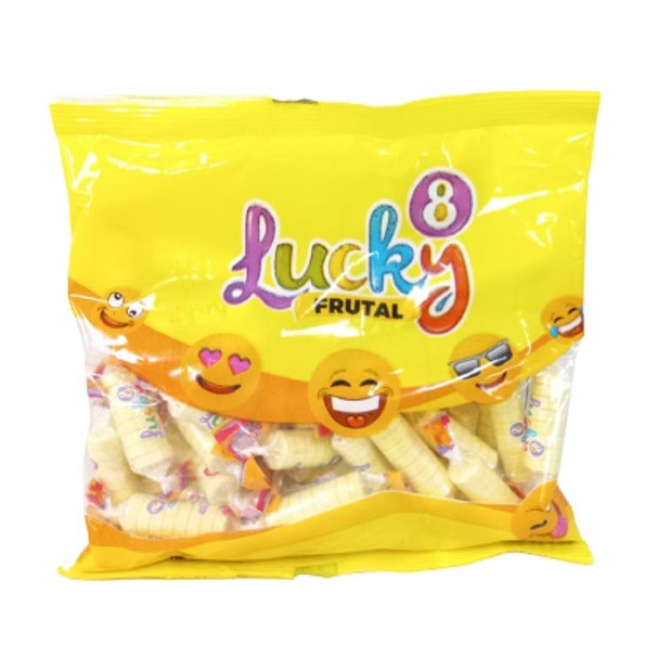 Lucky Pastillas Frutal Caramelo duro tradicional Frutal Caramelo envuelto individualmente ideal para fiestas, bolsa de 200 g / 7.05 oz