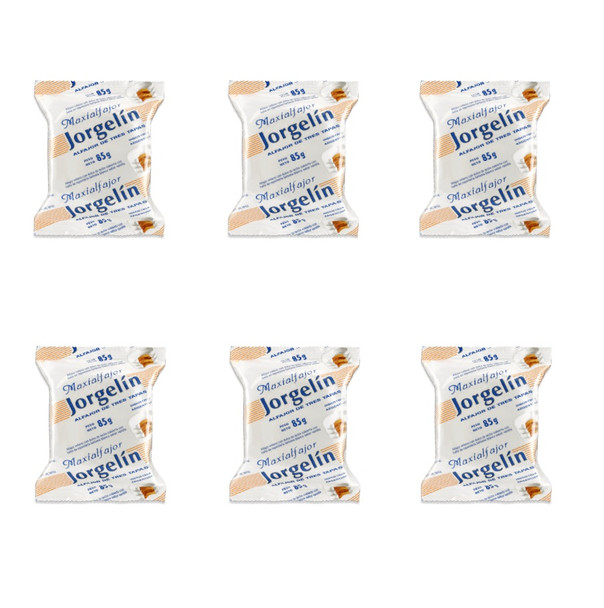 Galleta Triple de Chocolate Blanco Jorgelín Alfajor con Dulce de Leche, 85 g / 3 oz (paquete de 6)