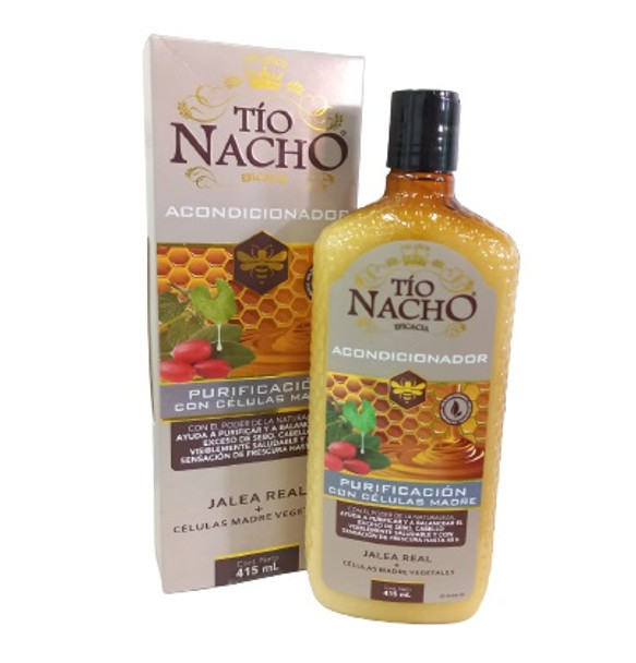 Tío Nacho Acondicionador Purificación Hair Conditioner with Royal Jelly & Plant Stem Cells, 415 ml / 14 fl oz bottle