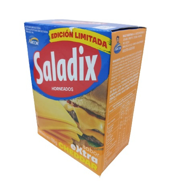 Saladix Cheddar Cheese Snacks, Baked Not Fried - Limited Edition, 100 g / 3.5 oz (pack of 3)