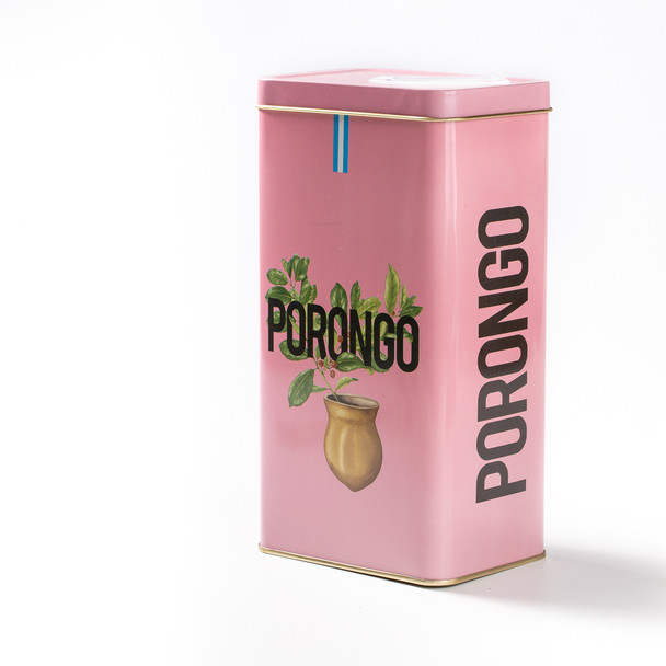 Yerbera Yerba Mate Bowl Dispenser with Pouring Beak Yerbero by Porongo, 500 g / 1.1 lb capacity 