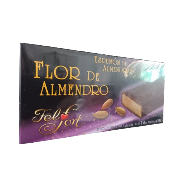 Espumón de Almendras Soft Nougat Almond Torrone by FelFort, 100 g / 3.53 oz bar