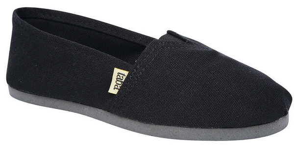 Alpargatas Taba Men's Canvas Flat Shoe Genuine From Argentina, Black