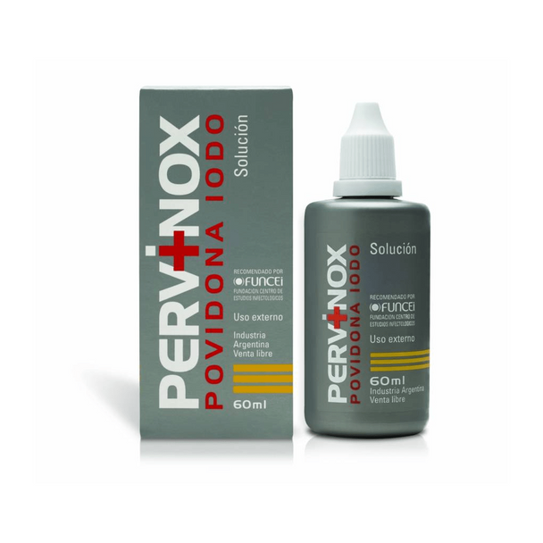 Pervinox Providona Iodo Antiseptic & Disinfectant Removes Bacteria, 60 ml / 2.03 fl oz