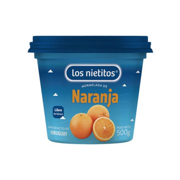 Los Nietitos Mermelada de Naranja Clásica Classic Orange Marmalade From Uruguay, 500 g / 17.6 oz