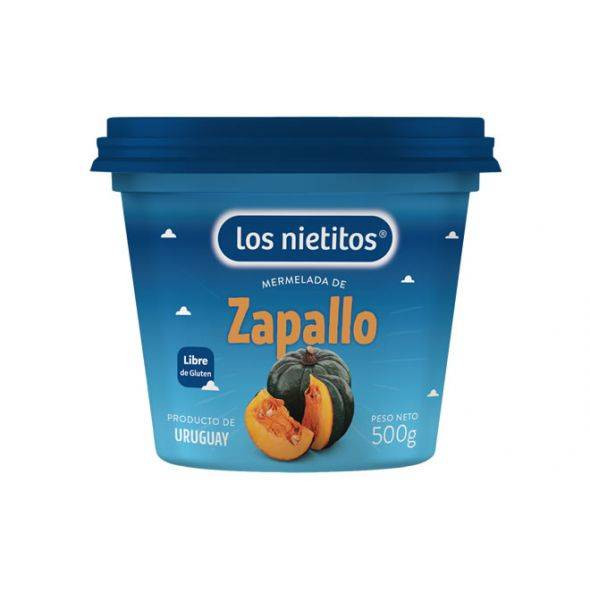 Los Nietitos Mermelada de Zapallo Clásica Classic Squash Marmalade From Uruguay, 500 g / 17.6 oz