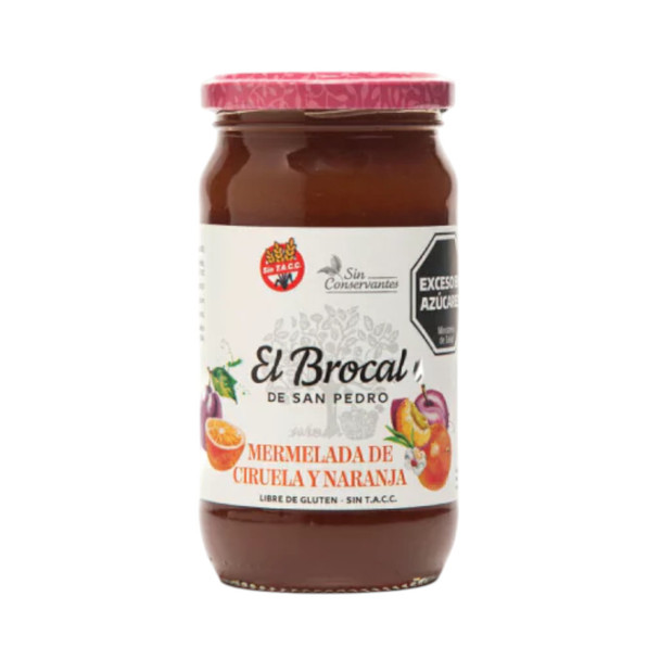 El Brocal Mermelada Ciruela y Naranja Artesanal Plum & Orange Jam - Gluten Free, 420 g / 14.81 oz jar