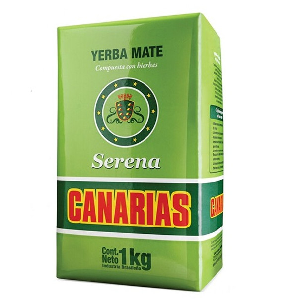 Canarias Yerba Mate Serena Uruguay Yerba, 1 kg / 1.1 lb 