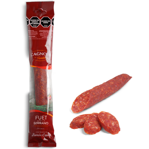 Cagnoli Serrano Salamín Salame Tandil Fuet with Dry-Cured Ham, 1 unit