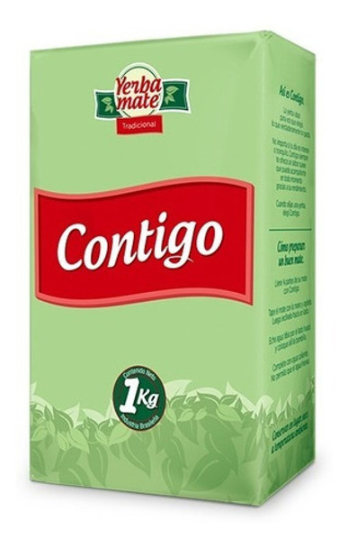 Contigo Yerba Mate Tradicional de Uruguay, 1 kg / 2.2 lb