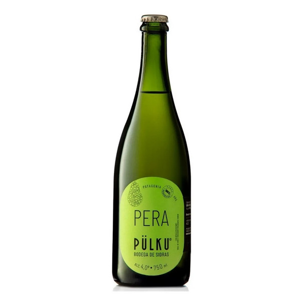 Pülku Sidra Pera Sidra Frutada Sparkling Organic Pear Cider Drink - Gluten Free - ABV 4%, 750 ml / 25.4 fl oz