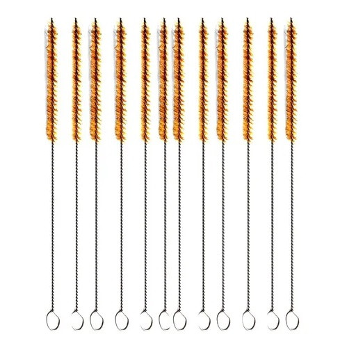 Limpia Bombillas de Cerda Natural Straw Cleaner Brush  12-Piece Long Cleaning Brush for Straws & Pipes Tube Cleaner