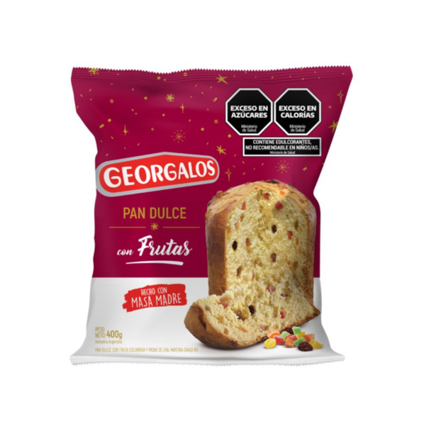Georgalos Pan Dulce Con Frutas Sweet Bread With Fruits 400 g / 14.1oz