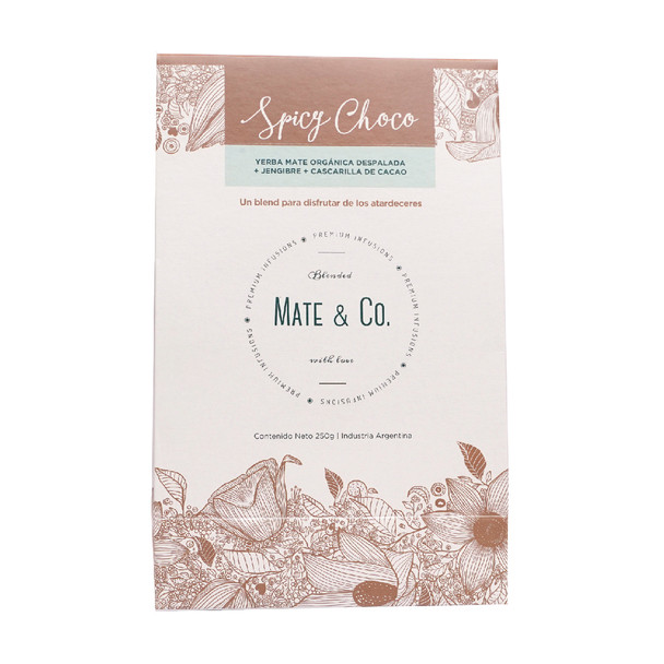 Mate & Co Spicy Choco Organic Yerba Mate Blend with Ginger & Cocoa, 250 g / 8.8 oz