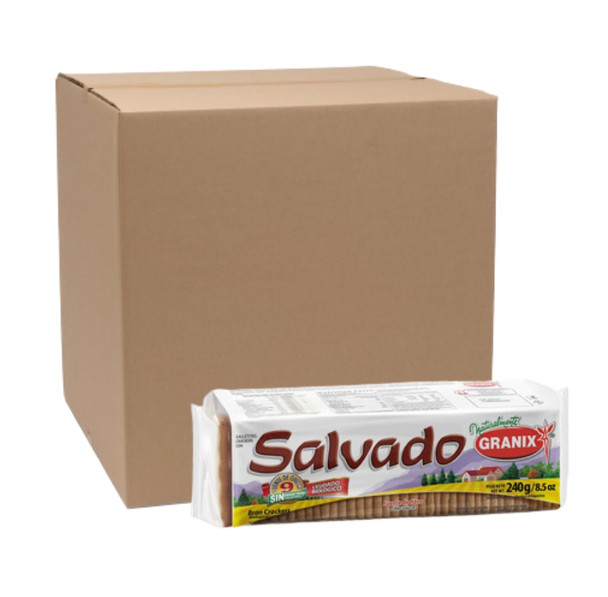 Galletitas Granix Salvado Bran Crackers Wholesale Bulk Box, 135 g / 4.7 oz ea (box of 32)