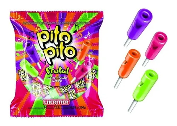 Lheritier Chupetines Pito Pito Fruit 300 g / 10.58 oz (24 units)