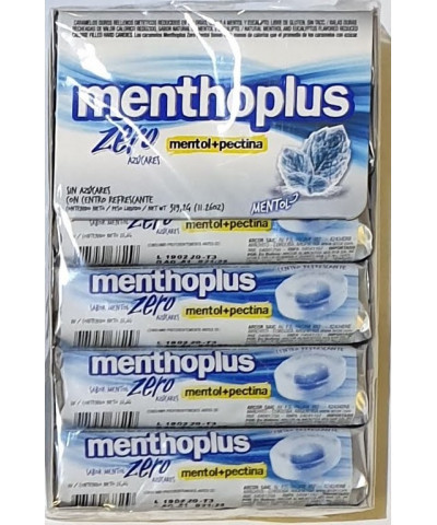 Menthoplus Zero Mentol, Menthol Lyptus Hard Candy With Menthol & Pectin, 26.64 g / 0.93 oz ea (box of 12)