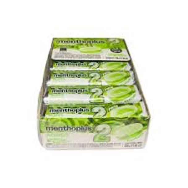 Menthoplus 2 Ácidos Frío Manzana, Cold Acids Apple Lyptus Hard Candy , 27.2 g / 0.95 oz ea (box of 12)